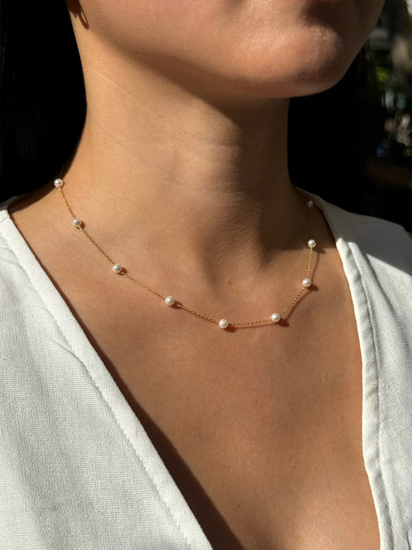 Pearl Satellite Necklace